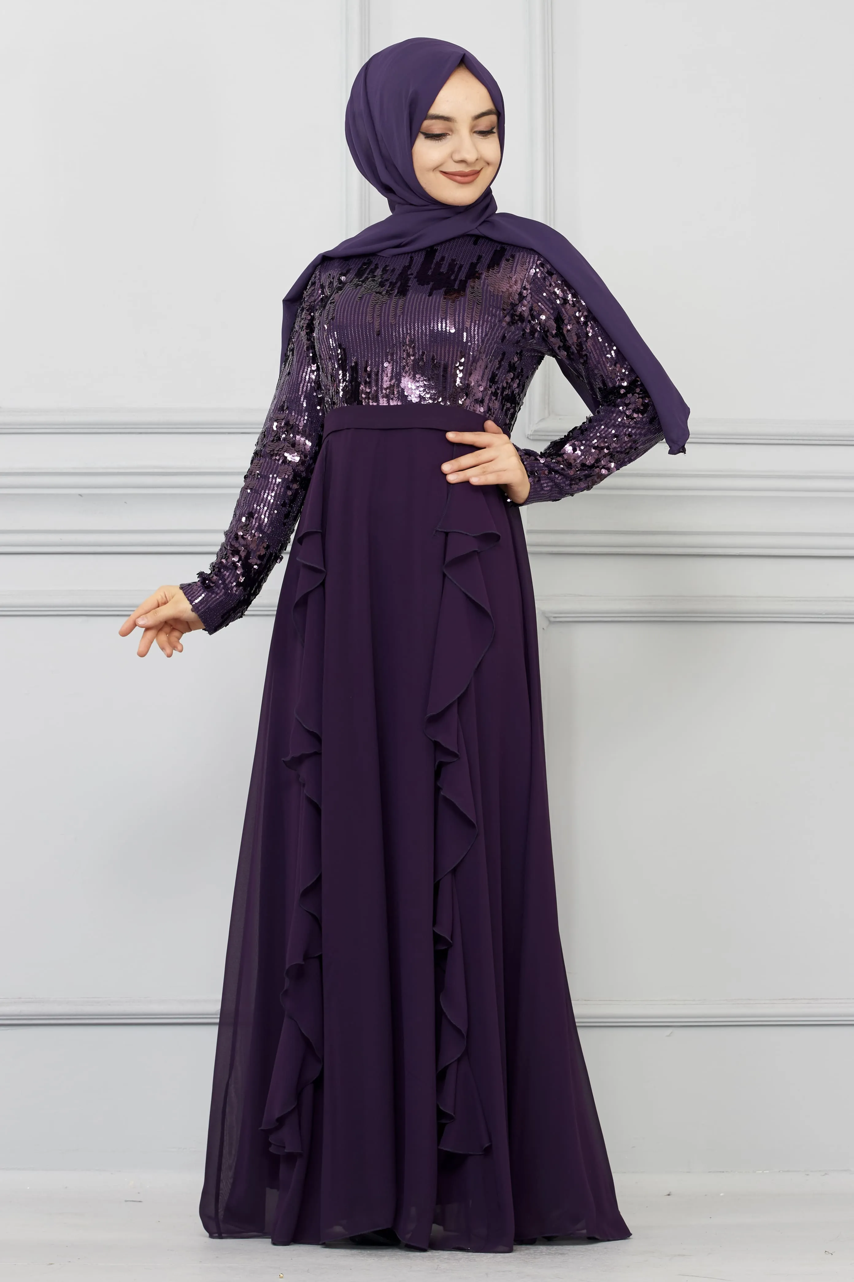 Rafia Plum Dress