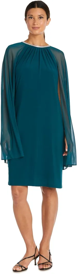 R&M Richards Women's 2 Piece Lace Mother of The Bride Dress and Shrug Set
