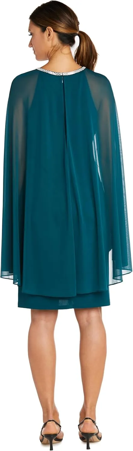 R&M Richards Women's 2 Piece Lace Mother of The Bride Dress and Shrug Set