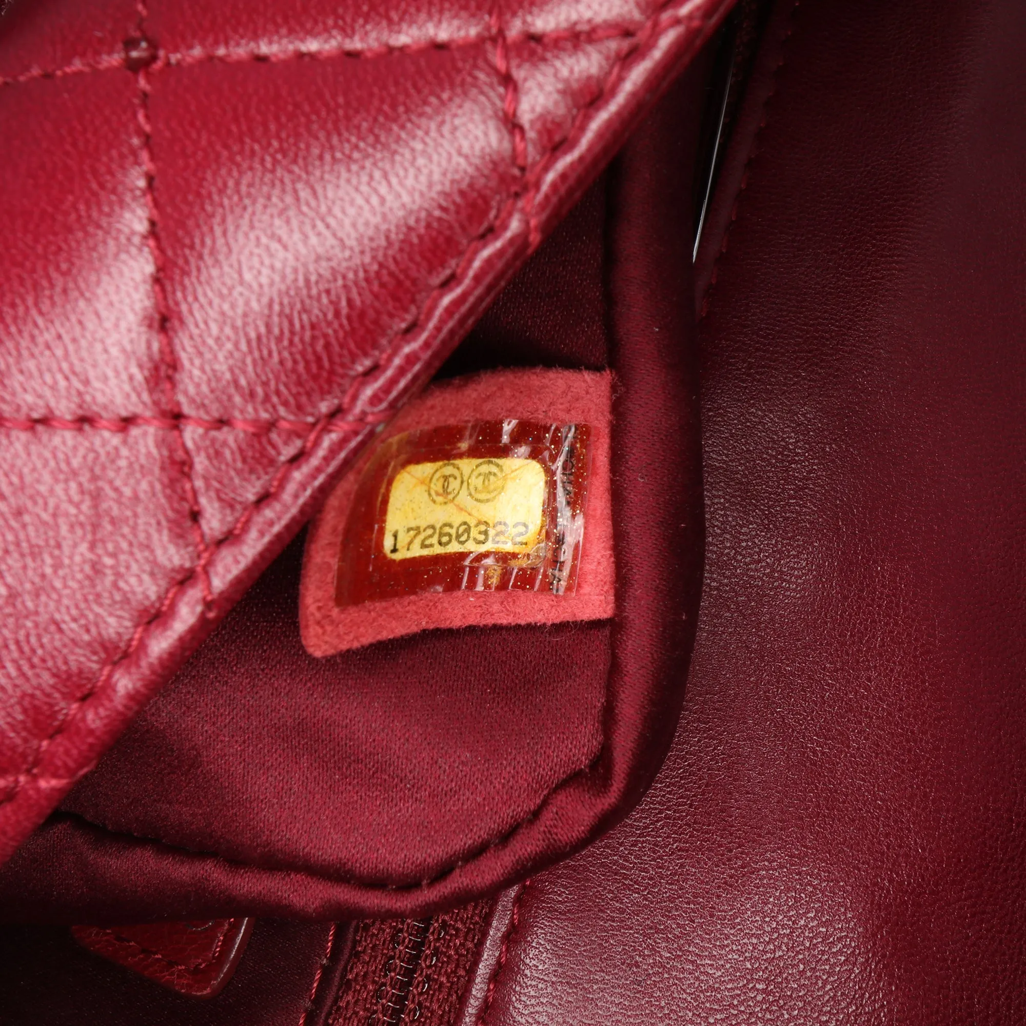 Red Chanel Small Quilted Lambskin Beaded Single Flap Shoulder Bag