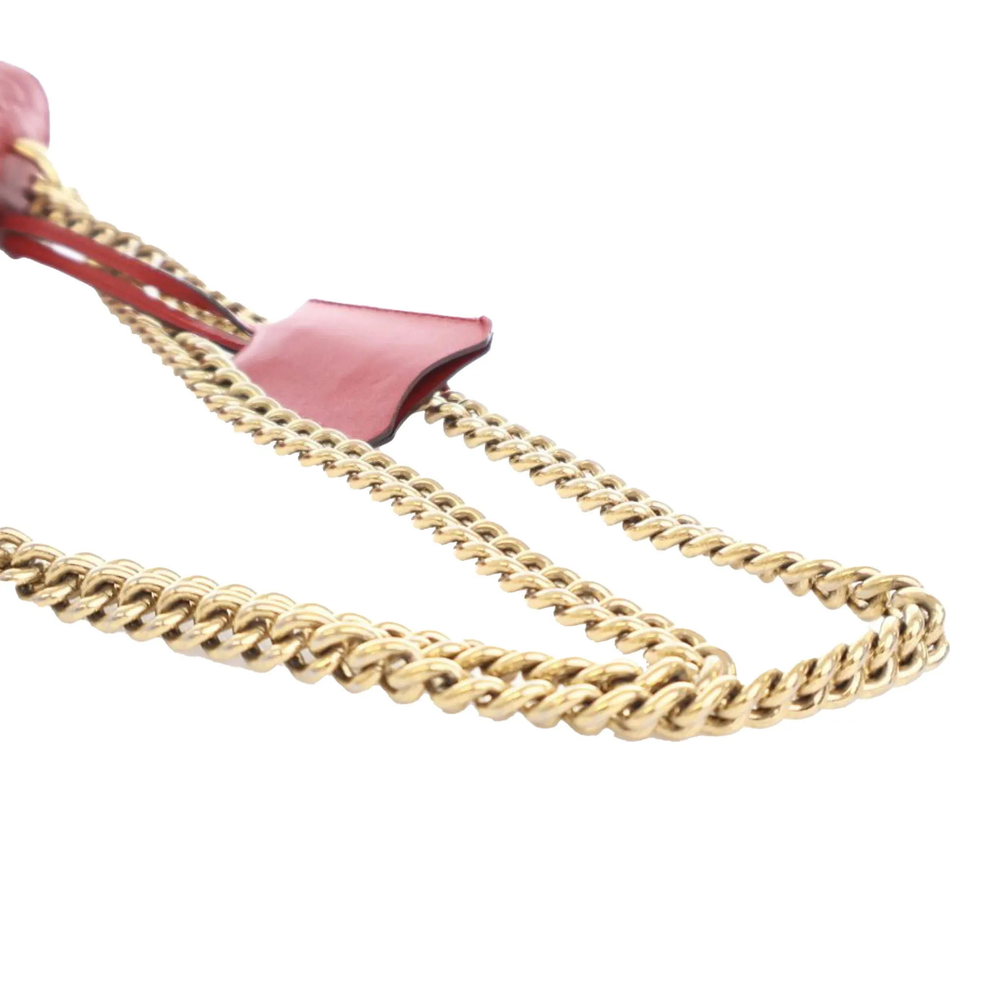 Red Gucci Small Guccissima Padlock Crossbody
