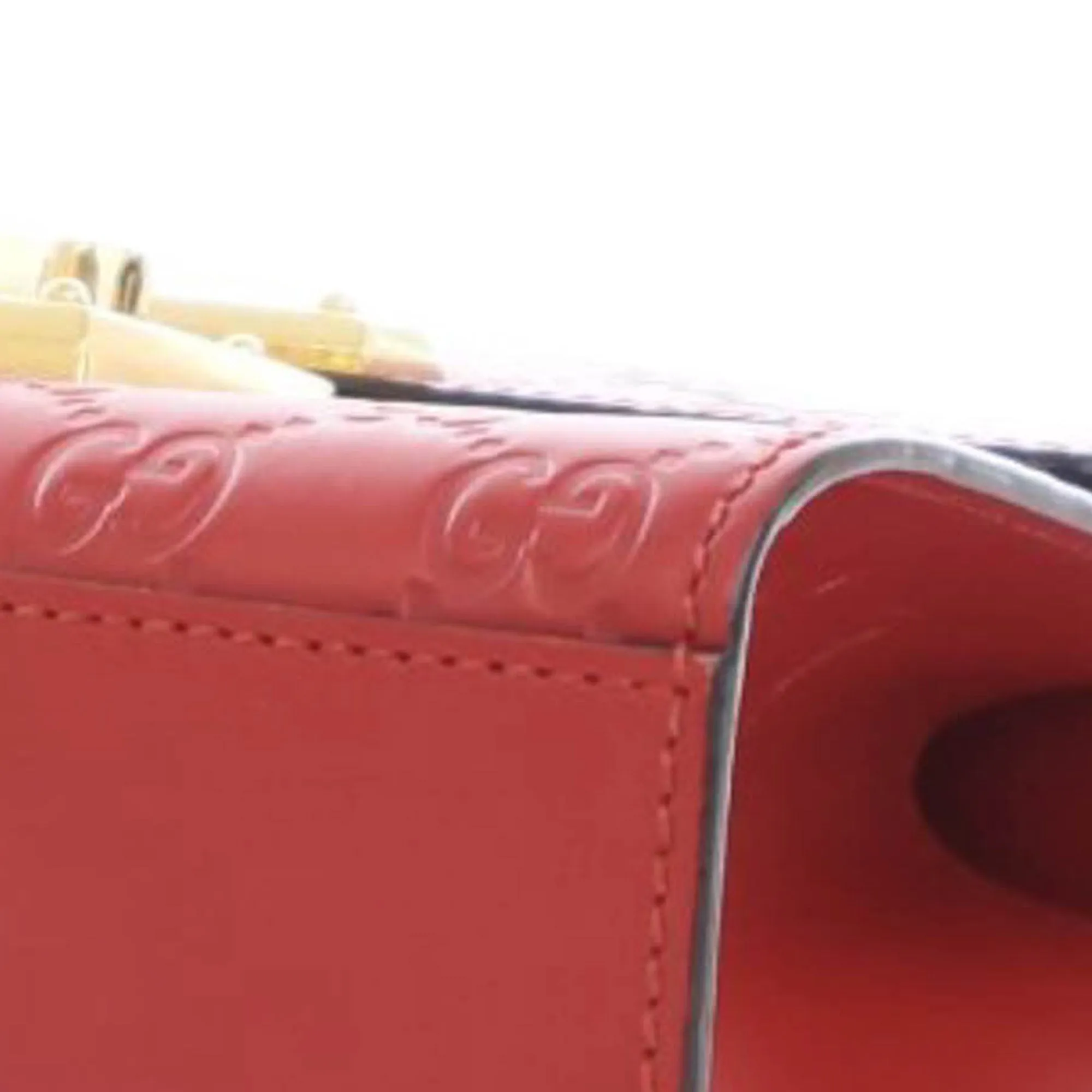 Red Gucci Small Guccissima Padlock Crossbody
