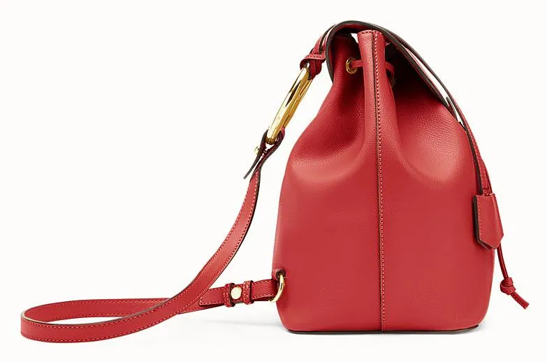 Red Leather Backpack