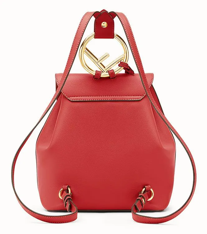Red Leather Backpack