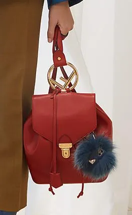Red Leather Backpack