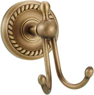 Retro Bronze Coat Hook Single Hanging Clothes Hanger Antique European Wall Mounted Design for Coats Hats Towels Handbags and More Space Saving for Home and Office