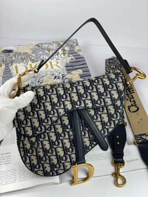 SADDLE BAG Blue Oblique Jacquard