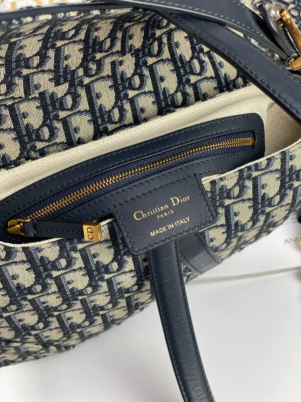 SADDLE BAG Blue Oblique Jacquard