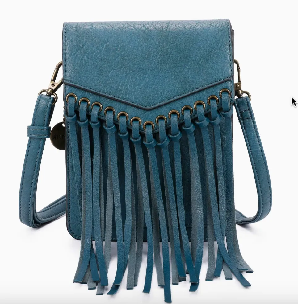Scarlet Fringe Phonecase Crossbody Bag