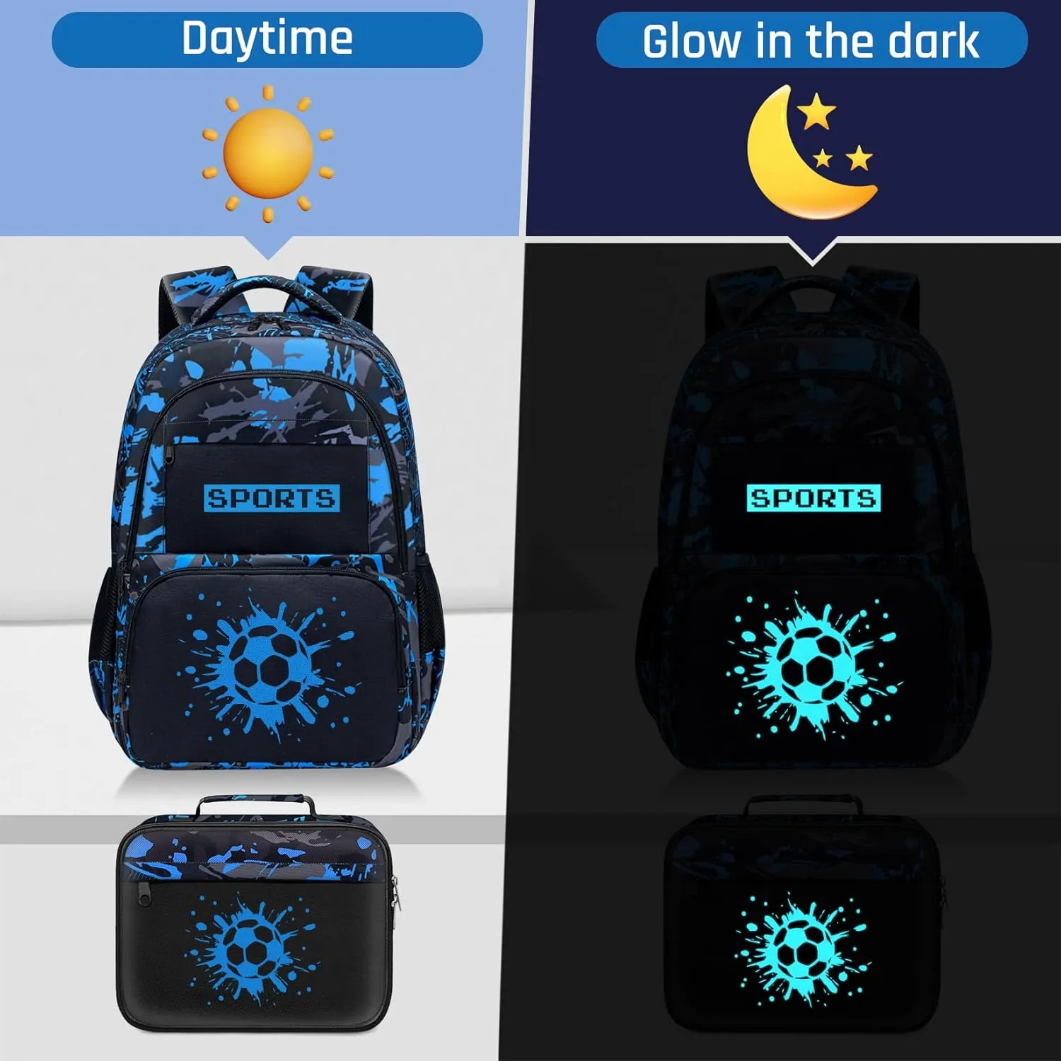 School Backpack for Boys - Boys Backpack for Kids Children Teens Elementary Middle School - 17″ Gamer Bookbag Travel Back Pack for Age 6-18