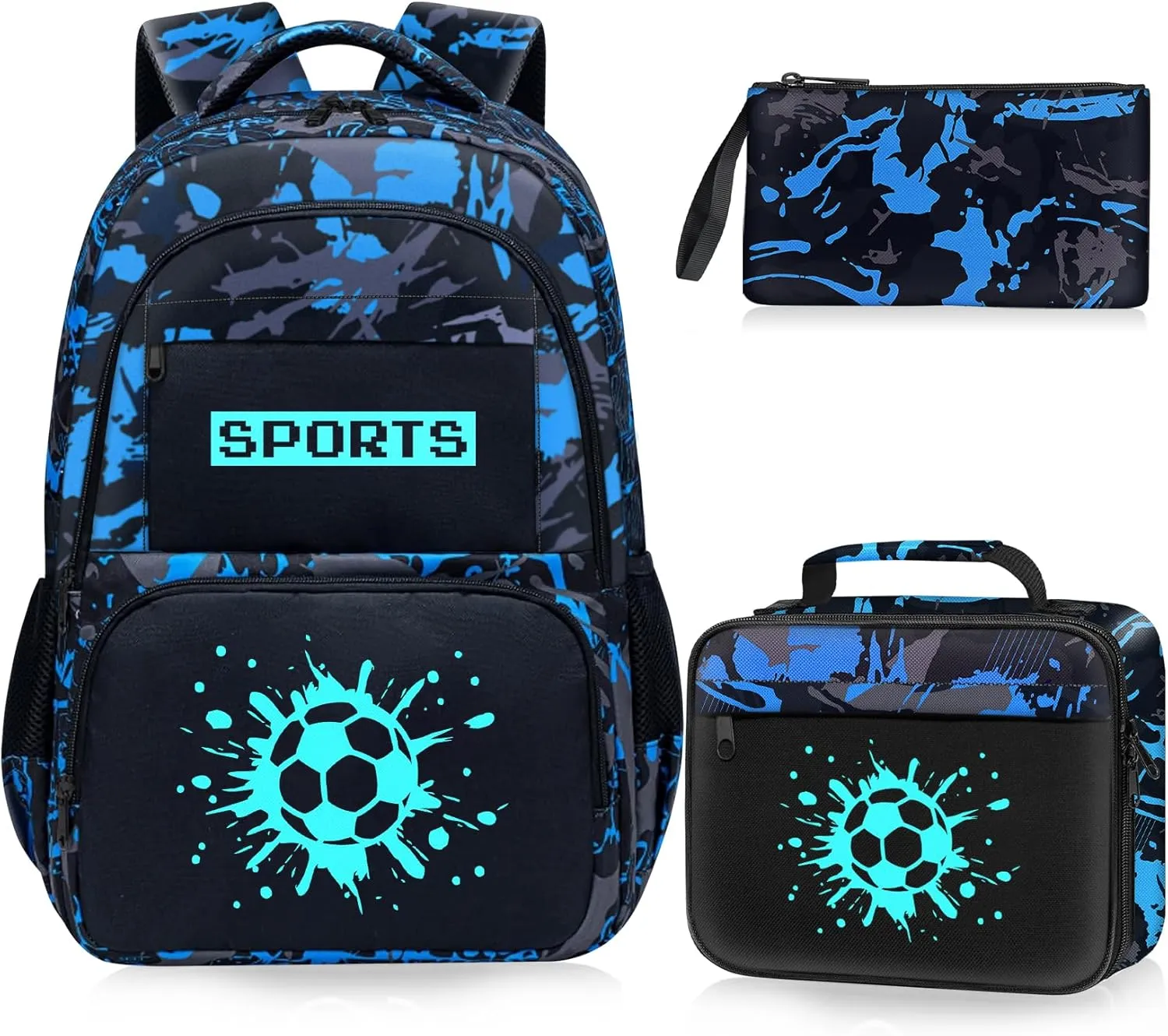 School Backpack for Boys - Boys Backpack for Kids Children Teens Elementary Middle School - 17″ Gamer Bookbag Travel Back Pack for Age 6-18