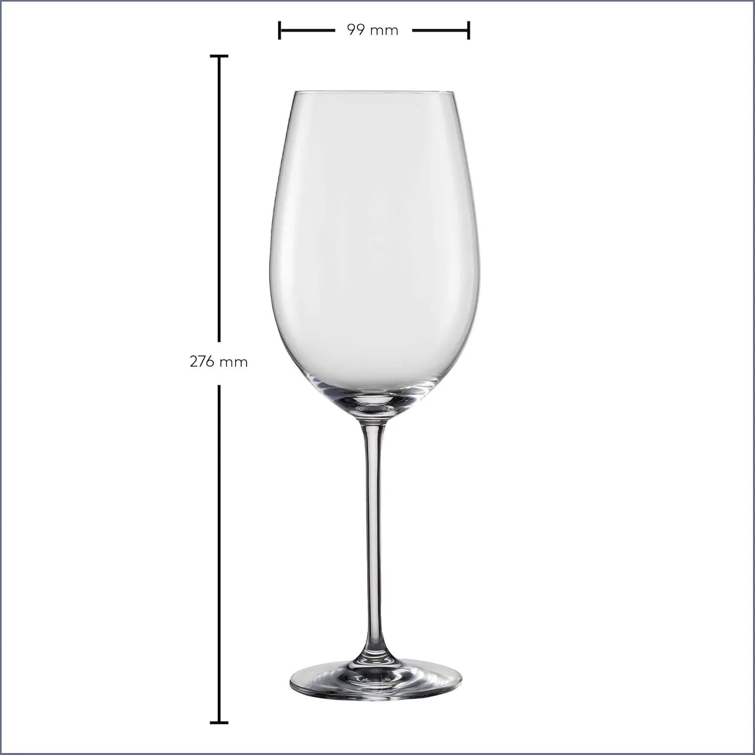 Schott Zwiesel Bordeaux Red Wine Glass Vinos (Set of 4), Graceful Bordeaux Glasses for Red Wine, Dishwasher Safe Tritan Crystal Glasses, Made in Germany (Item No. 130009), Clear