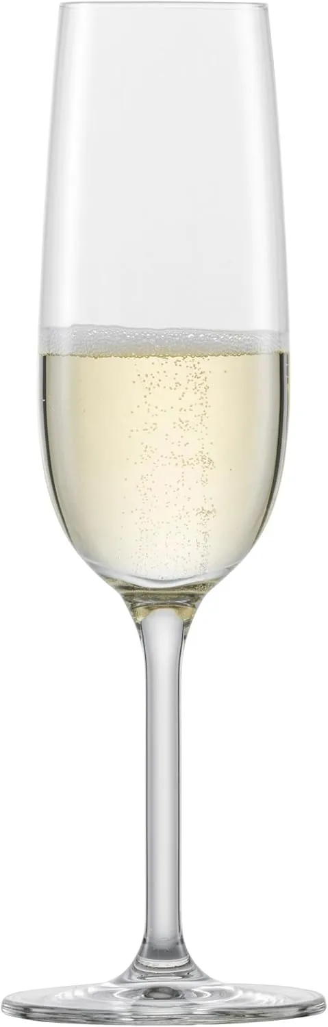Schott Zwiesel Champagne Glasses For You (Set of 4), Elegant Champagne Glasses with Moussing Point, Dishwasher Safe Tritan Crystal Glasses, Made in Germany (Item No. 121872)