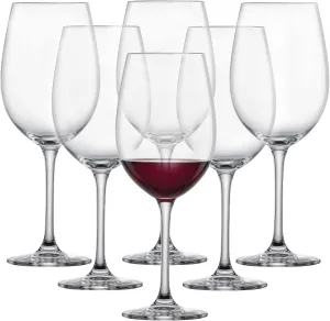 Schott Zwiesel Classico Red Wine Glass (Set of 6), Classic Burgundy Glasses for Red Wine, Dishwasher Safe Tritan Crystal Glasses, Made in Germany (Item No. 123651)