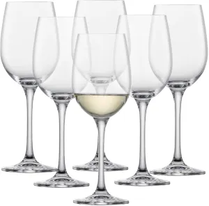Schott Zwiesel Classico White Wine Glass (Set of 6), Classic Wine Glasses for White Wine, Dishwasher Safe Tritan Crystal Glasses, Made in Germany (Item No. 123656)