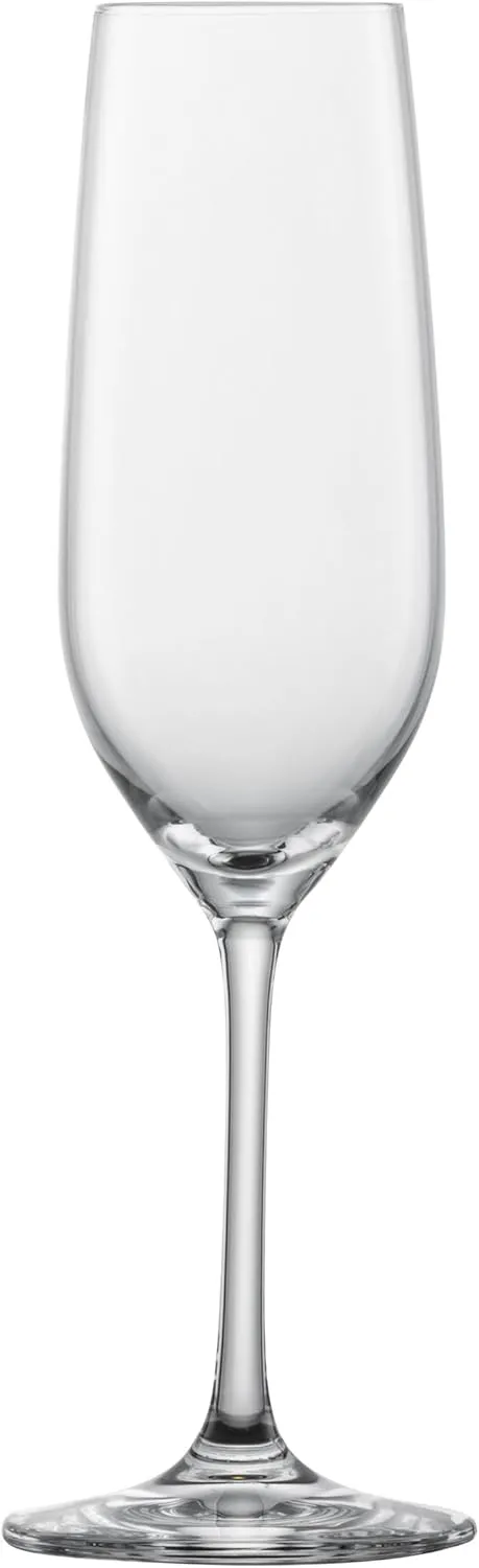 Schott Zwiesel Forté Champagne Glasses (Set of 4), Timeless Prosecco Glasses with Moussing Point, Dishwasher Safe Tritan Crystal Glasses, Made in Germany (Item No. 123616)