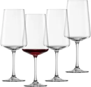 Schott Zwiesel MioVino red wine glass (set of 4), modern wine glasses for red wine, dishwasher-safe Tritan crystal glasses, made in Germany (item no. 124051)
