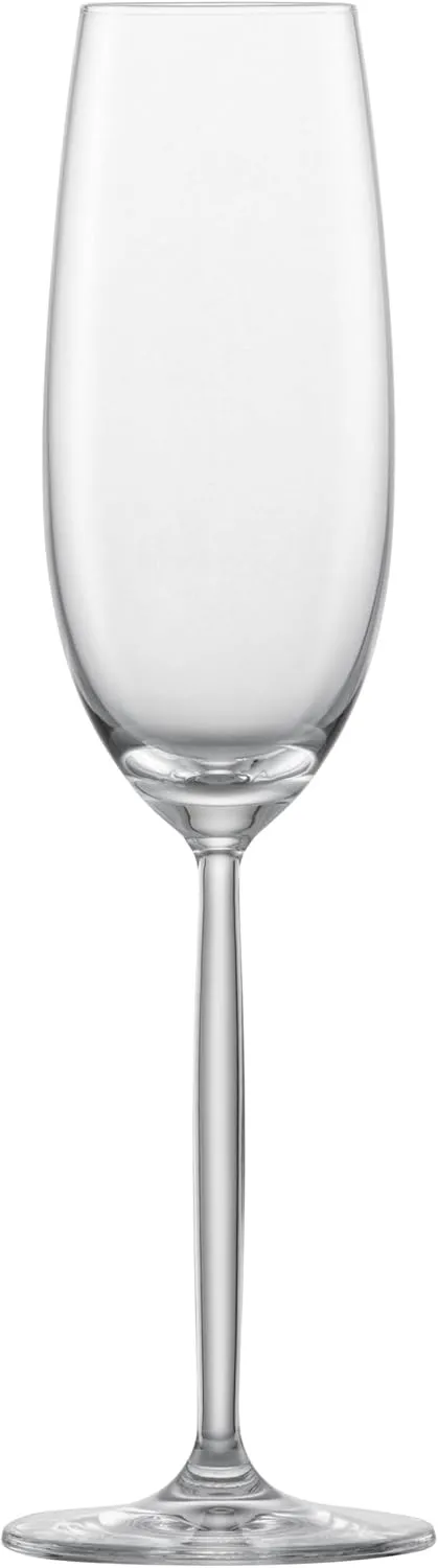 Schott Zwiesel Muse Champagne Glasses (Set of 4), Elegant Champagne Glasses with Moussing Point, Dishwasher Safe Tritan Crystal Glasses, Made in Germany (Item No. 123673)