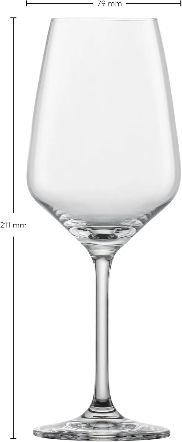 Schott Zwiesel Tulip White Wine Glass (Set of 4), Timeless Wine Glasses for White Wine, Dishwasher Safe Tritan Crystal Glasses, Made in Germany (Item No. 123609), Clear, Crystal