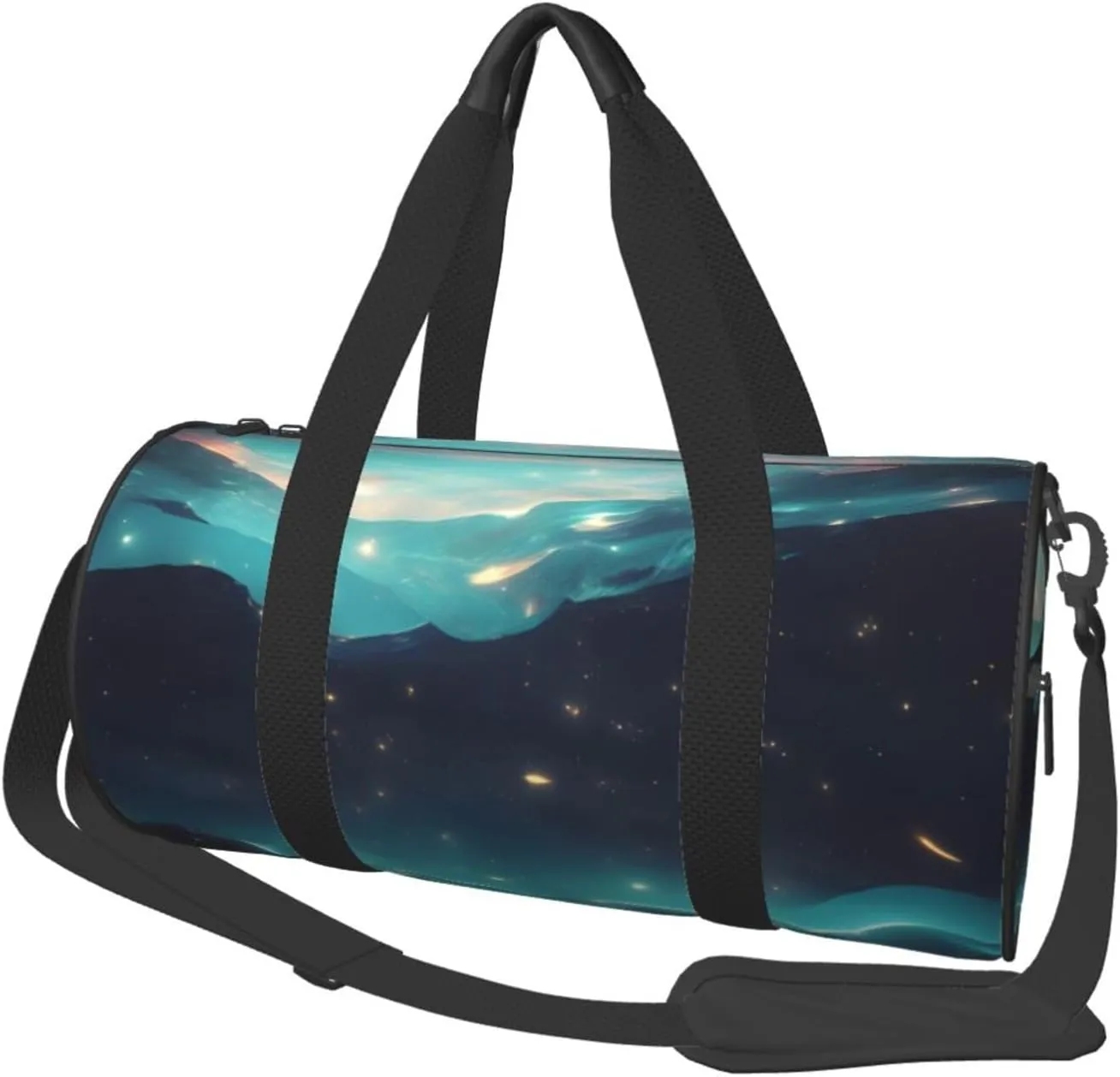 Science Fiction Stars# Round Large Capacity Foldable Duffel Bag For Women Men, Gym Tote, Sports Duffel.