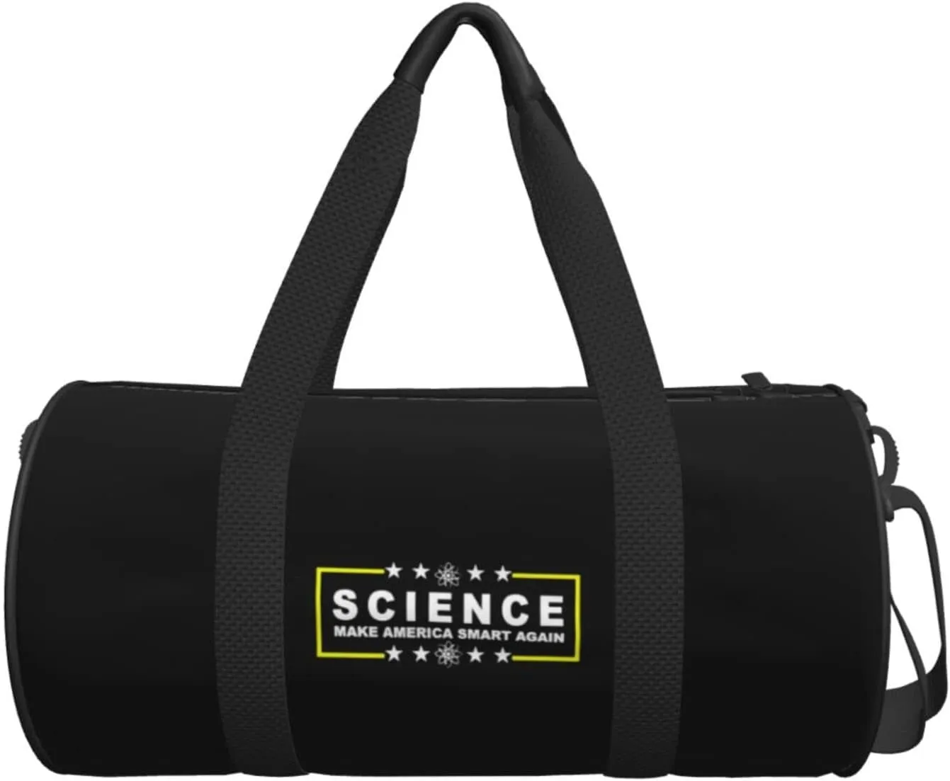 Science Make America Smart Again Travel Luggage Duffel Bag Sports Rolling Foldable Duffel Bag, Black