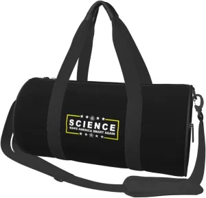 Science Make America Smart Again Travel Luggage Duffel Bag Sports Rolling Foldable Duffel Bag, Black