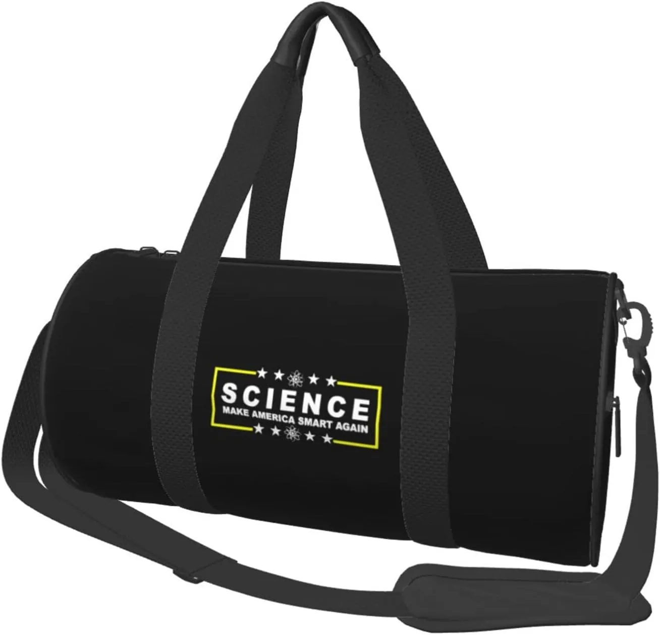 Science Make America Smart Again Travel Luggage Duffel Bag Sports Rolling Foldable Duffel Bag, Black