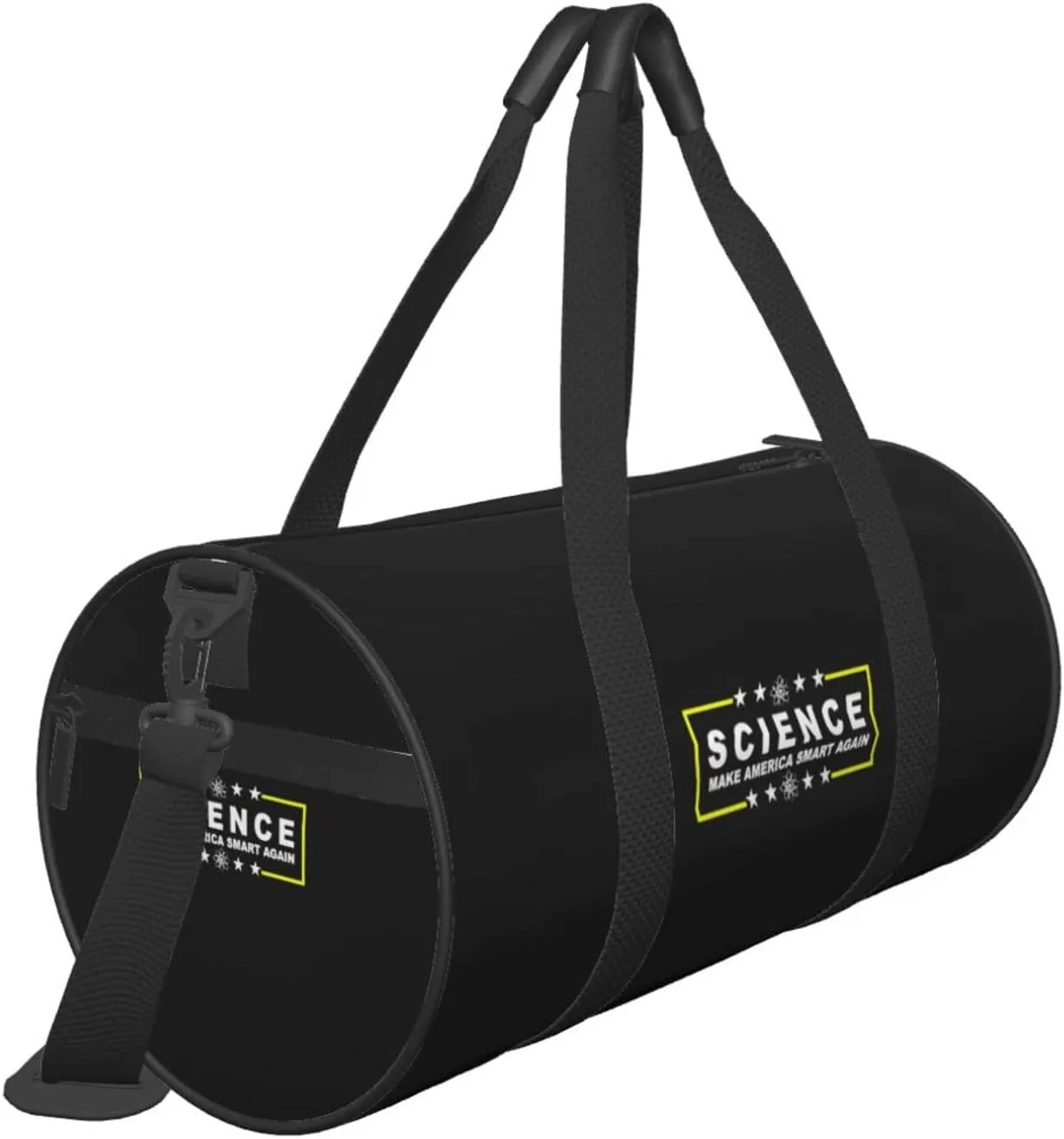 Science Make America Smart Again Travel Luggage Duffel Bag Sports Rolling Foldable Duffel Bag, Black