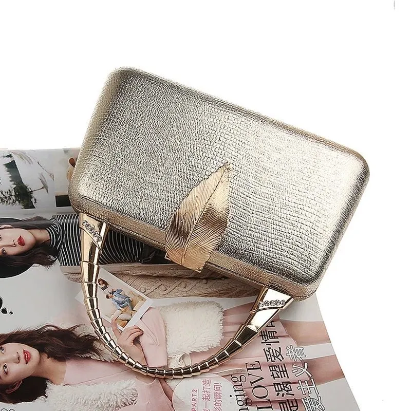 Sequin Clutch Bag Women PU Leather Handbag Party Wedding Purse