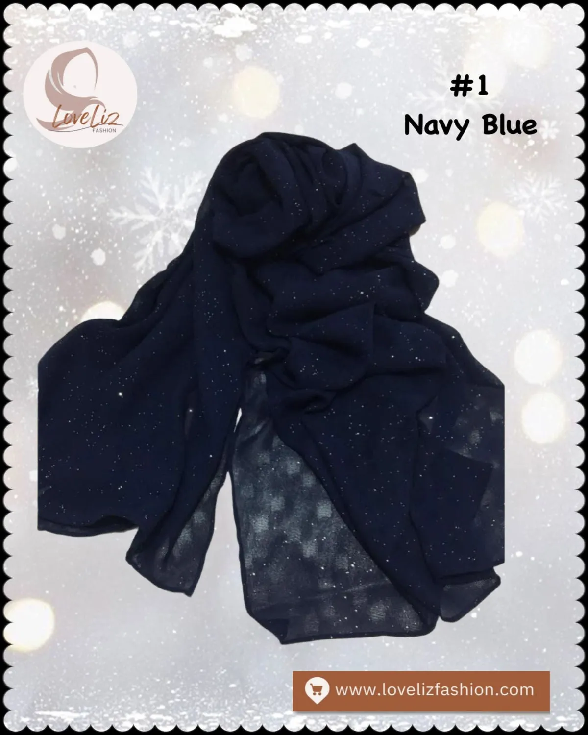 Shawl Chiffon Checked with Glitters (SHWL- 1030)