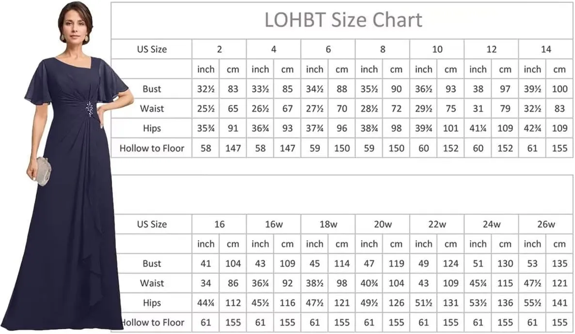 Short Sleeve Mother of The Bride Dresses for Women Ruffle Beaded Formal Evening Gowns for Wedding Guest
