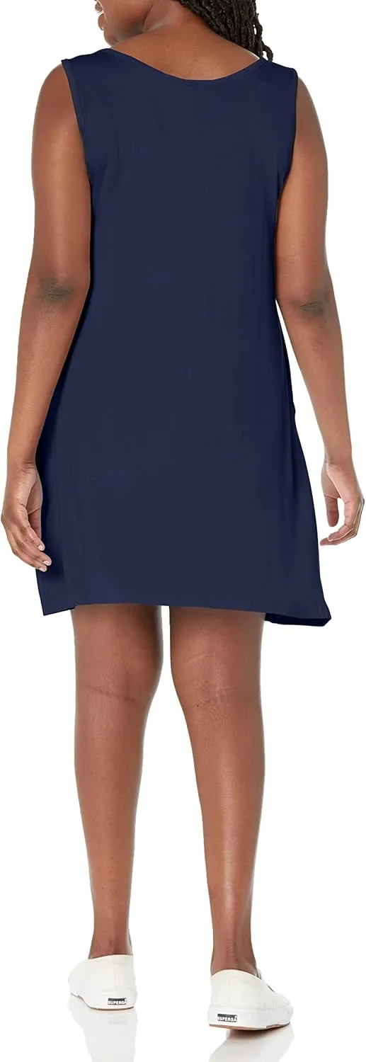 Short/Long Sleeve Women's Cold Shoulder Dress with Pockets Casual Swing T-Shirt Dresses