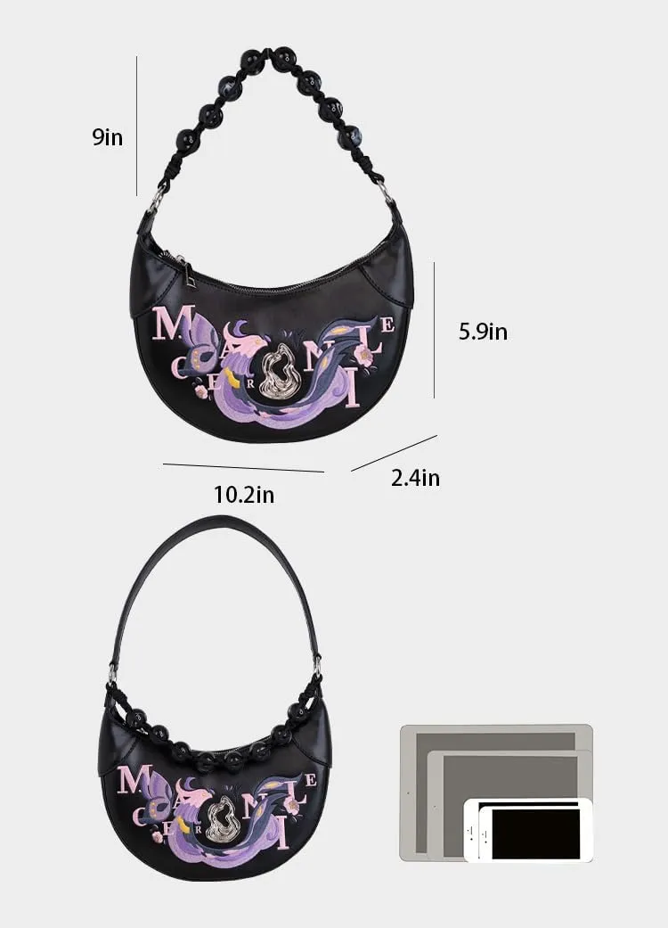 Shoulder Bag for Women - Small Shoulder Purses - Cute Trendy Hobo Handbags - Adjustable Strap Zipper Closure