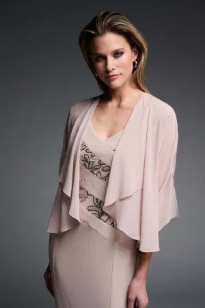 Signature by Joseph Ribkoff Chiffon Cover Up in Sand 223764