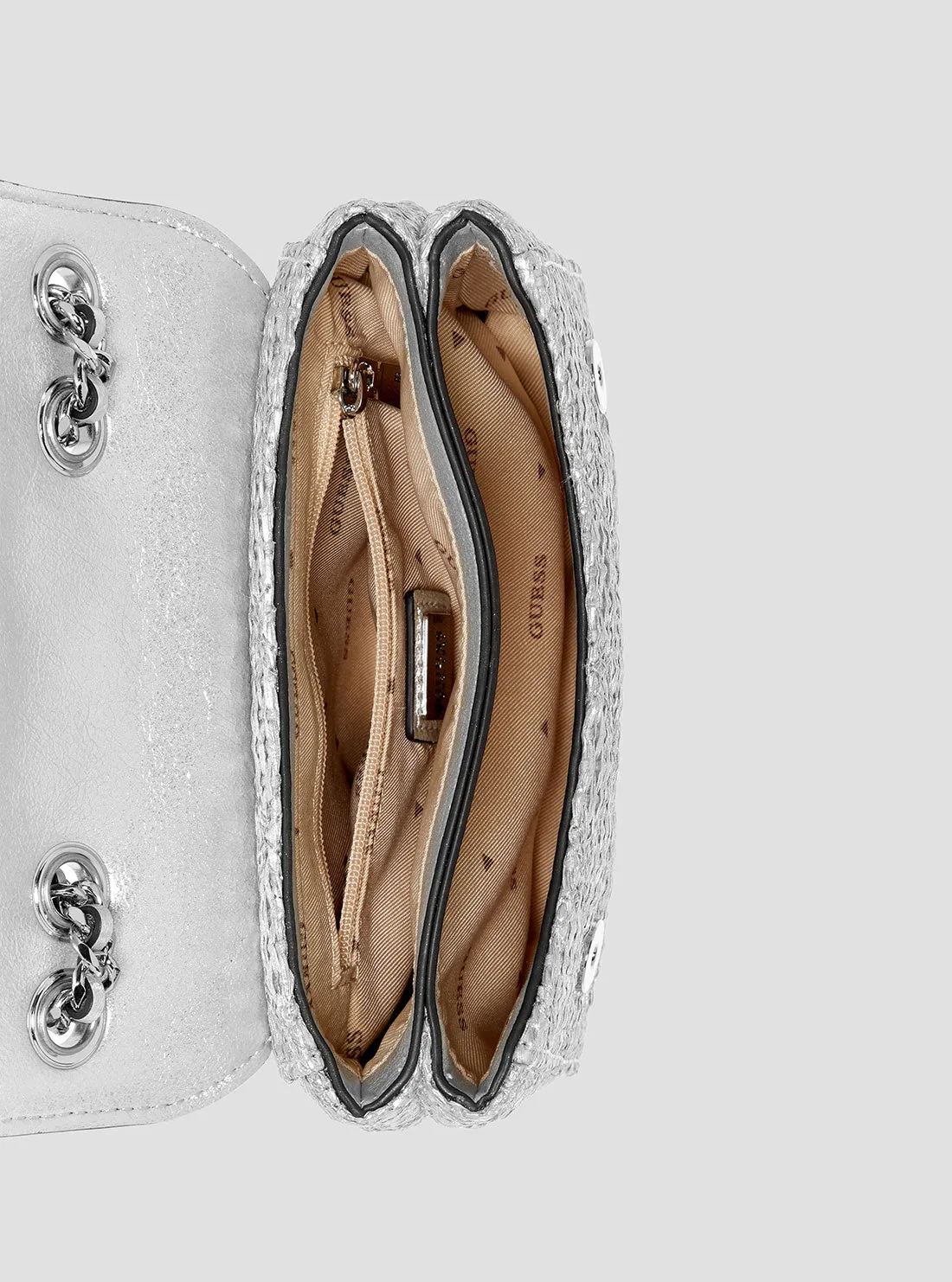 Silver Giully Mini Convertible Crossbody Bag
