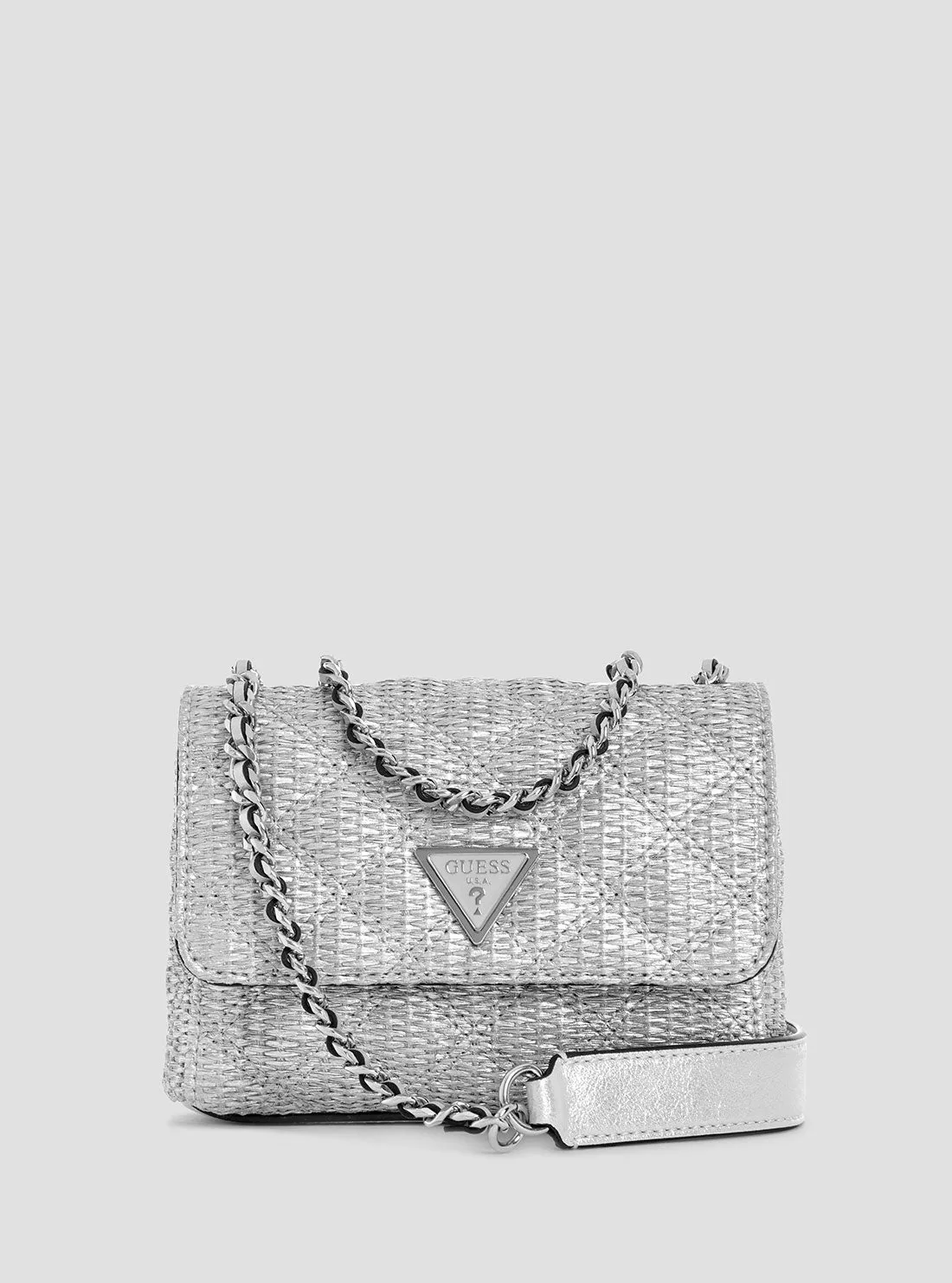 Silver Giully Mini Convertible Crossbody Bag