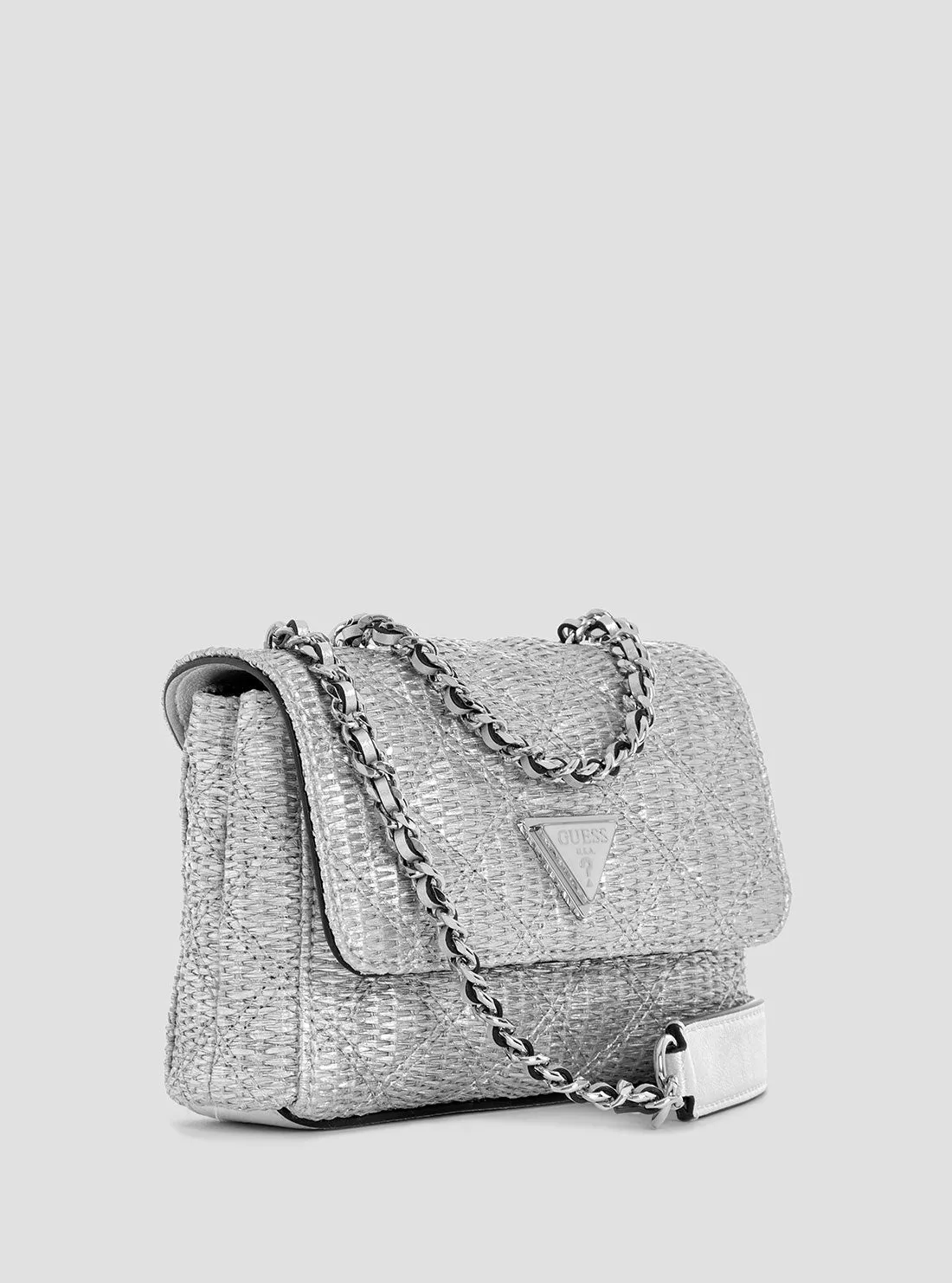 Silver Giully Mini Convertible Crossbody Bag