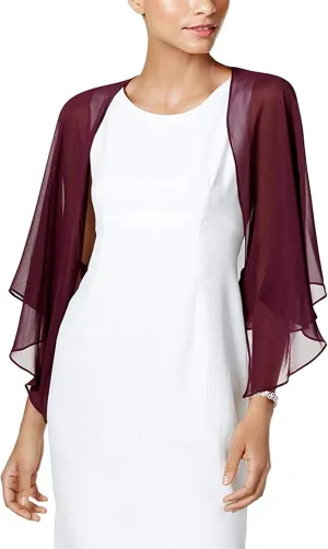 S.L. Fashions Women's Multi-wear Sheer Chiffon Shawl for Evening Dress