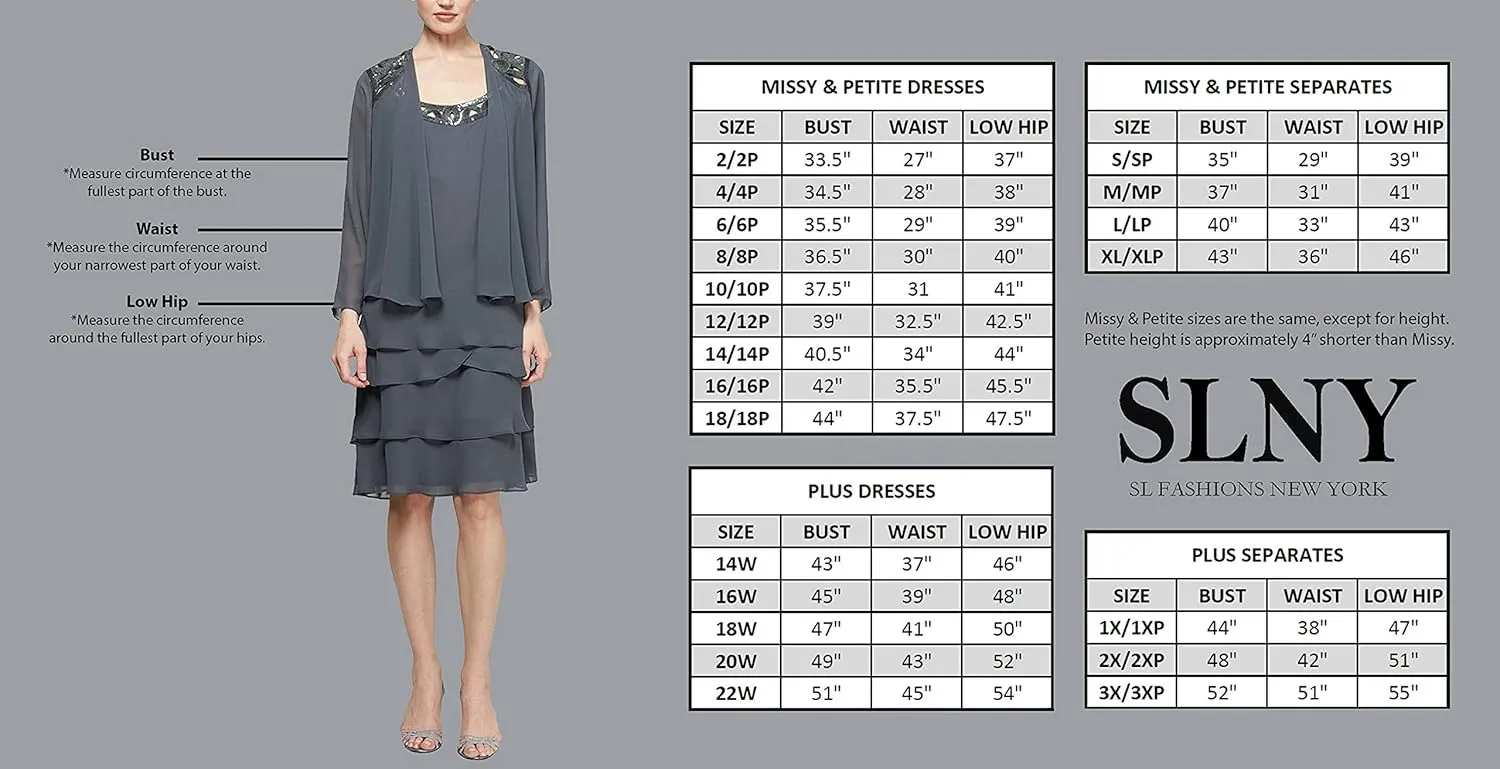 S.L. Fashions Women's Sleeveless Sheath Cape Dress with Chiffon Overlay