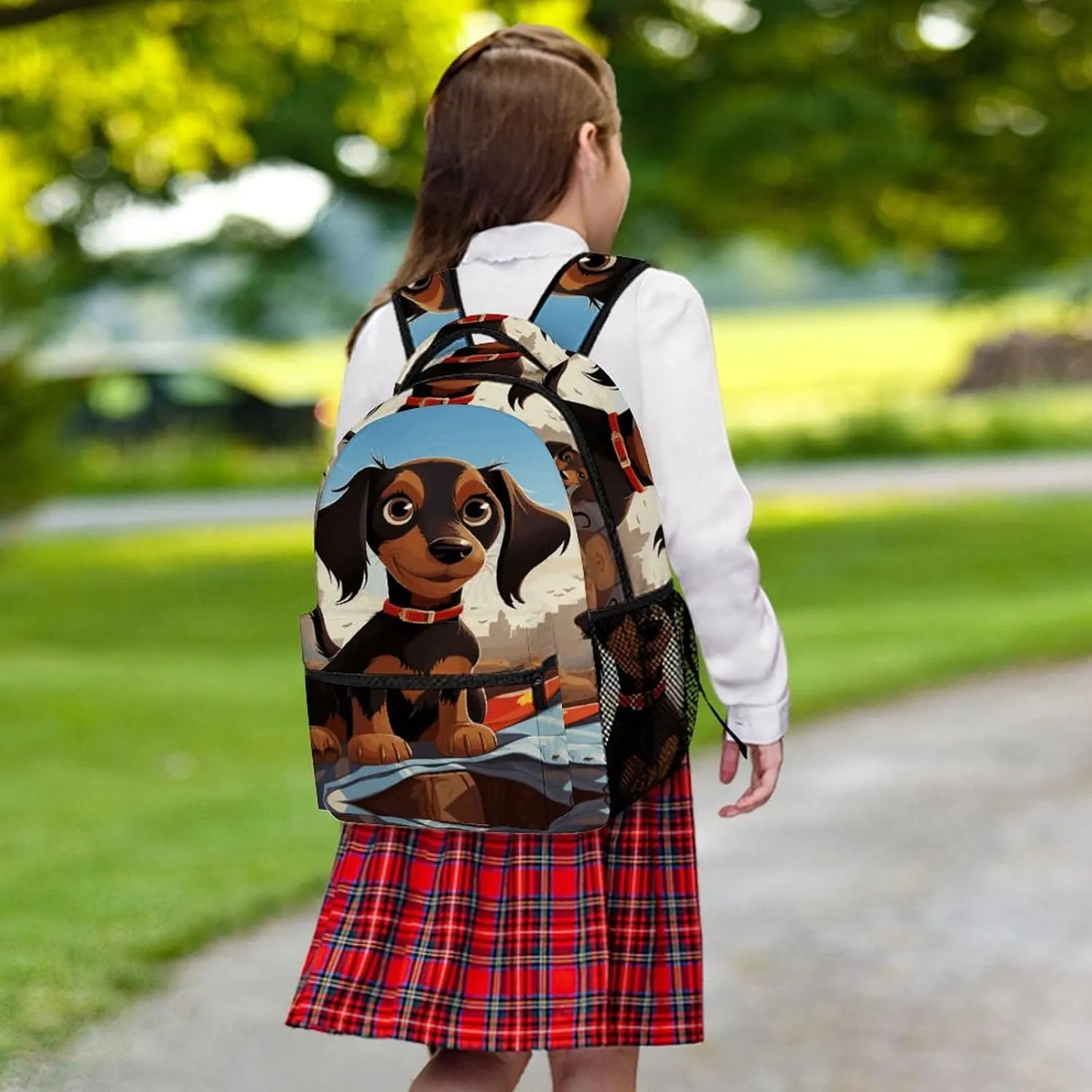 Small Backpacks Personalized My Dog Dachshunds Printing Travel Bag Lightweight Travel Backpack For Women Men
