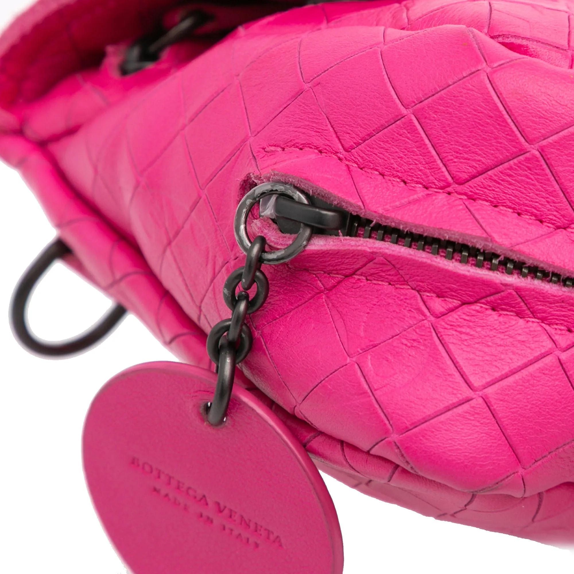 Small Calfskin Intrecciomirage Embossed Butterfly Chain Crossbody