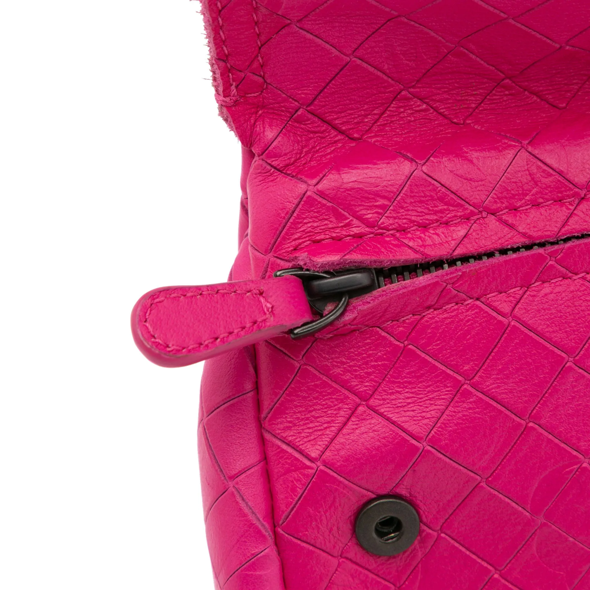 Small Calfskin Intrecciomirage Embossed Butterfly Chain Crossbody