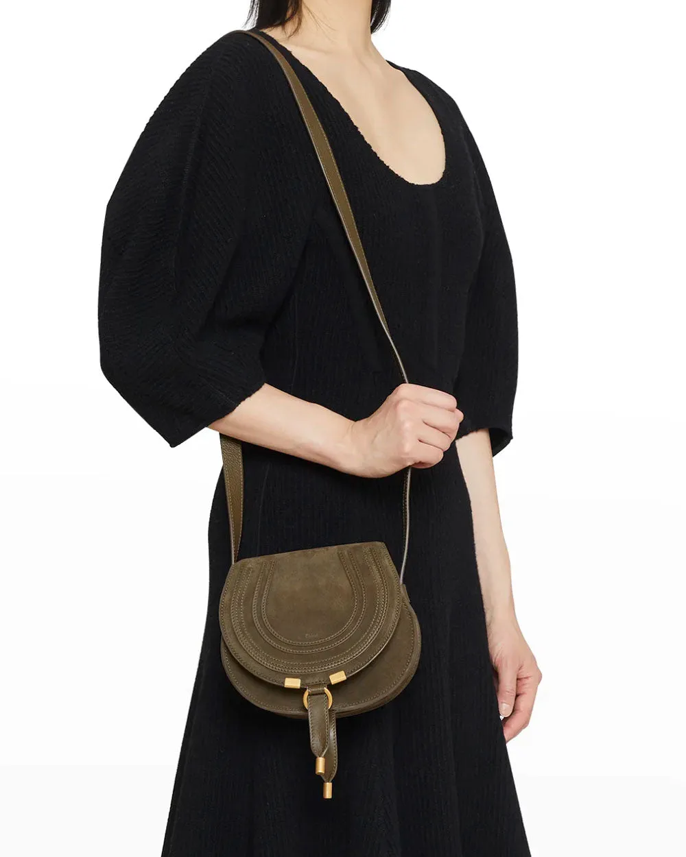Small Marcie Crossbody in Deep Olive