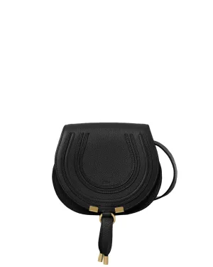Small Marcie Saddle Bag in Black