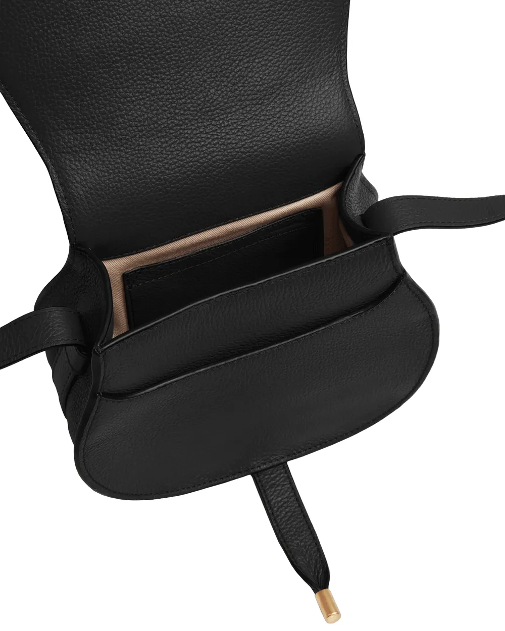Small Marcie Saddle Bag in Black