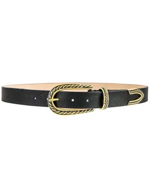 Sophia Belt in Black and Gold