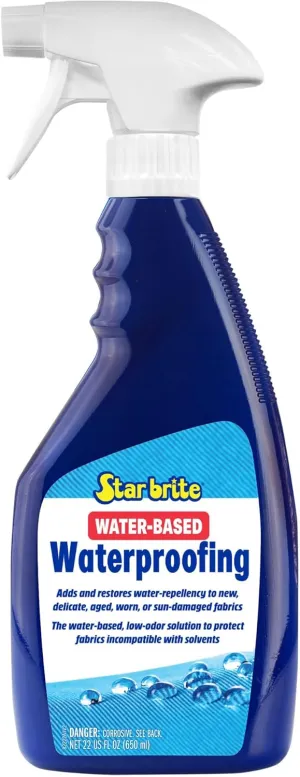 STAR BRITE Low-Odor Water-Based Waterproofing - Adds And Restores Water-Repellency And UV Protection To New, Delicate, Aged, Worn Or Sun-Damaged Fabrics