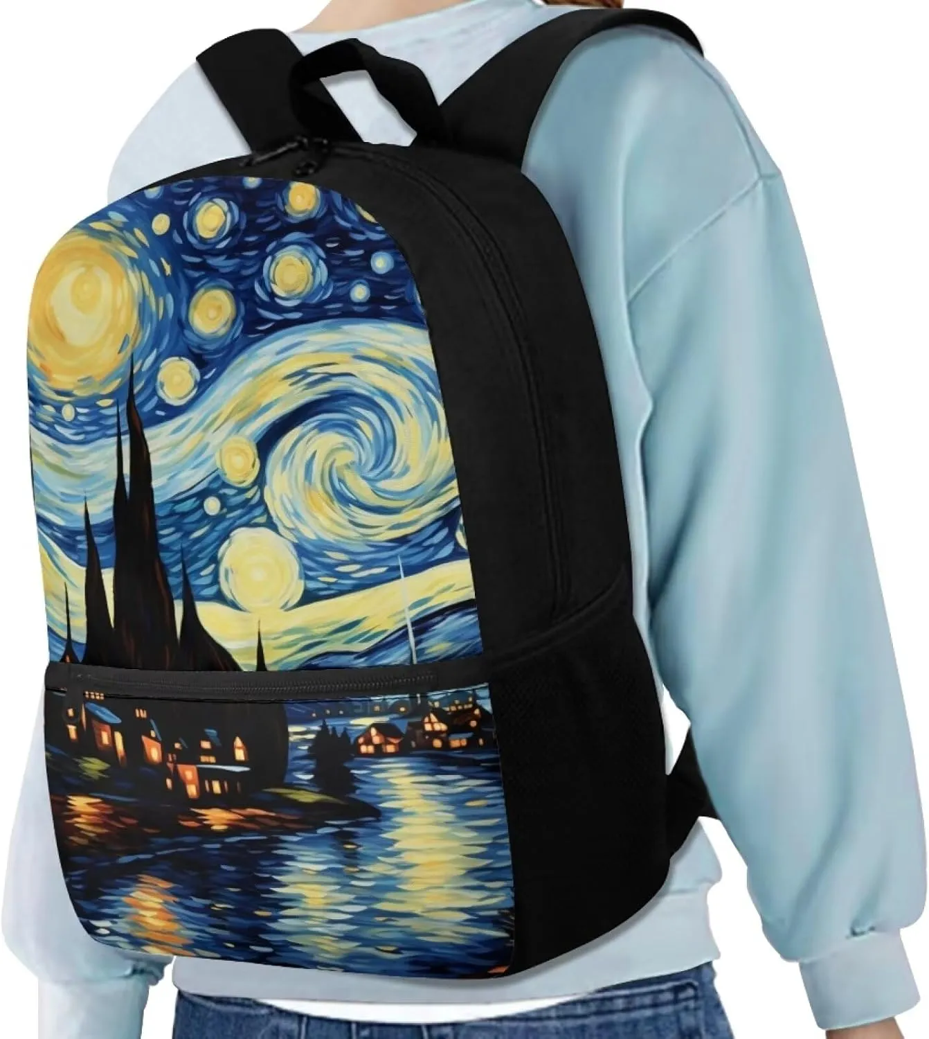 Starry Sky Backpack for Teen Girls for High School Bags Teenage Bookbag for 13 Years Old Kids Middle School Book Bag 6Th Grade Student Back Pack