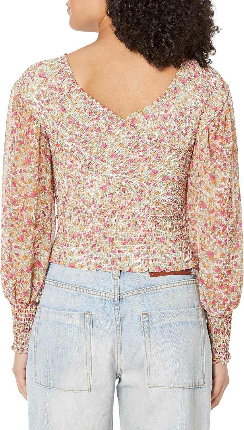 Steve Madden Apparel Women's Ivory Floral Top