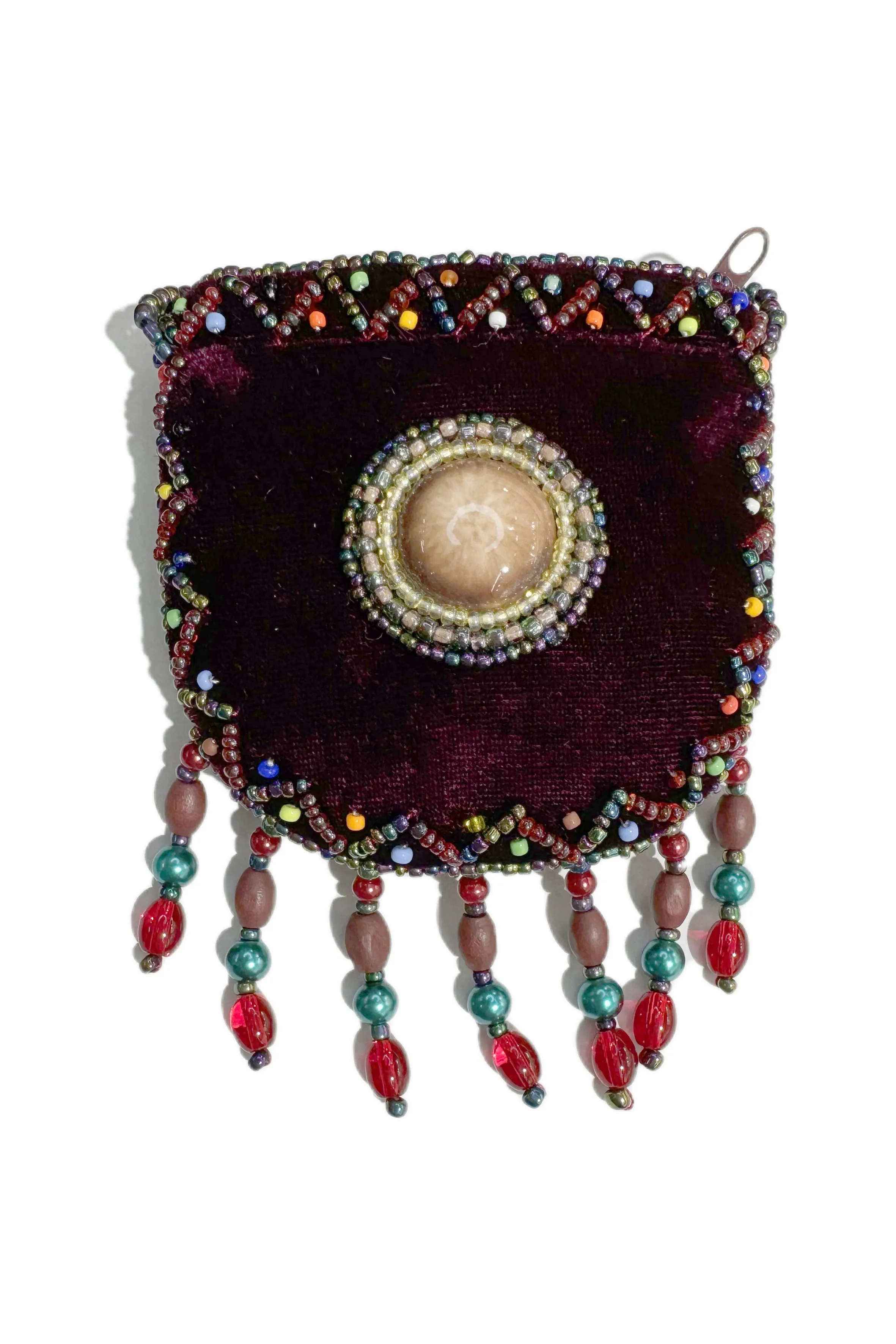 Stone Velvet Small Amulet Bag/Necklaces V0716